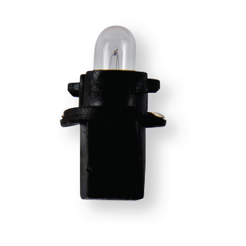 Plastic Socket Bulb 12V 1,2W black BX 2d